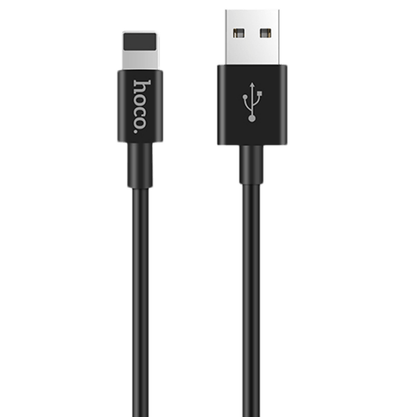 Cablu pentru telefon Hoco X23 Skilled USB Type-A/ Lightning Black  photo 1
