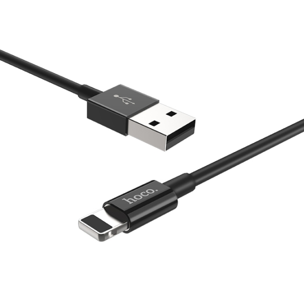 Cablu pentru telefon Hoco X23 Skilled USB Type-A/ Lightning Black  photo 2