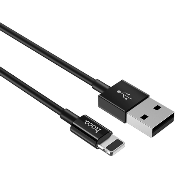 Cablu pentru telefon Hoco X23 Skilled USB Type-A/ Lightning Black  photo 3
