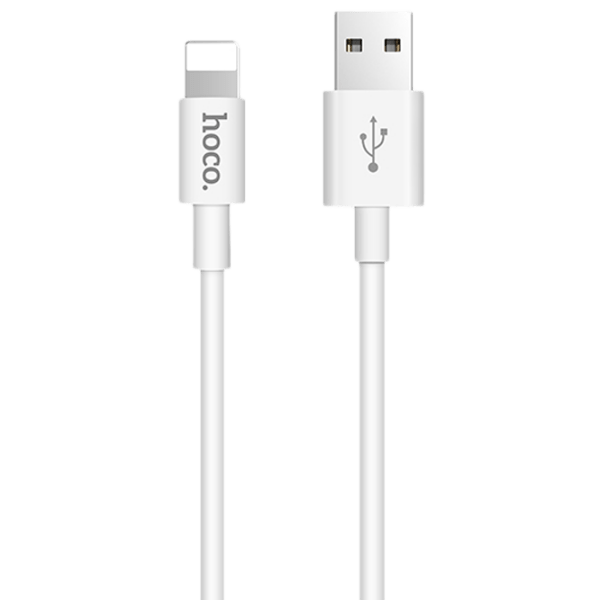 Cablu pentru telefon Hoco X23 USB Type-A/ Lightning White  photo 1