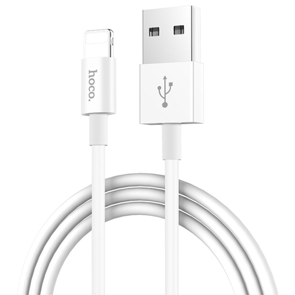 Cablu pentru telefon Hoco X23 USB Type-A/ Lightning White  photo 3