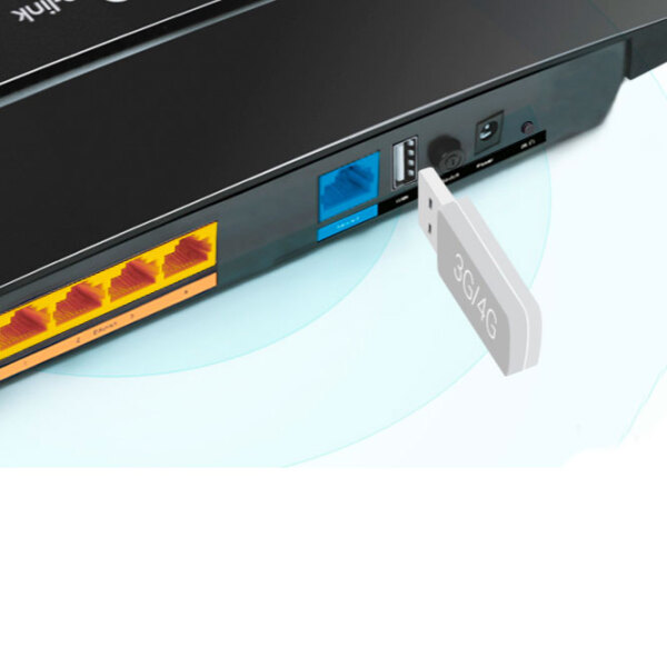 Wi-Fi Router TP-Link TL-MR3620 Black Versiune Wi-Fi: 802.11 n photo 4