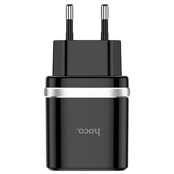 Încărcător de rețea Hoco C12Q (18 W) Black  / Black photo 1
