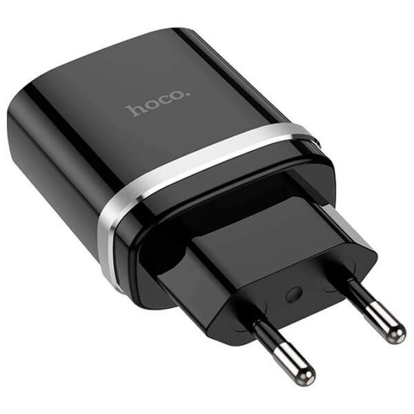 Încărcător de rețea Hoco C12Q (18 W) Black  / Black photo 2