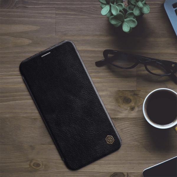 Чехол для смартфона Apple iPhone XS Max (QIN) Черный Nillkin, Кожа, Чехол книжка photo 4