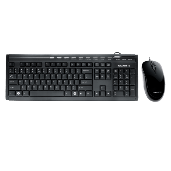 Клавиатура и Мышь Gigabyte KM6150 Черный Для дома и офиса, Проводная photo 1