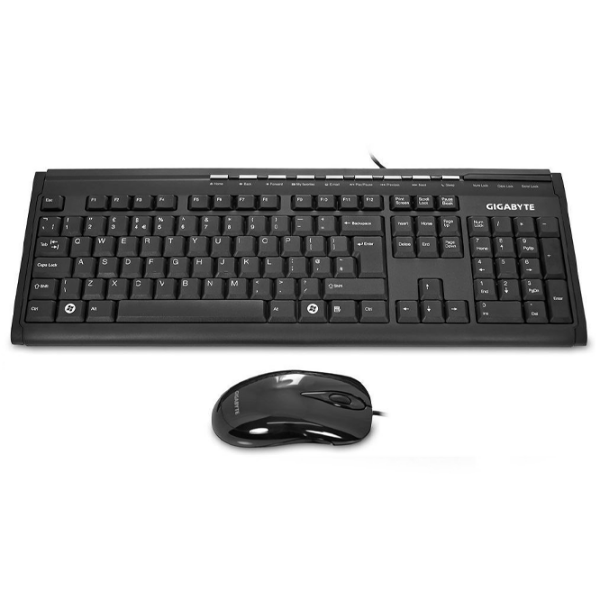 Клавиатура и Мышь Gigabyte KM6150 Черный Для дома и офиса, Проводная photo 4