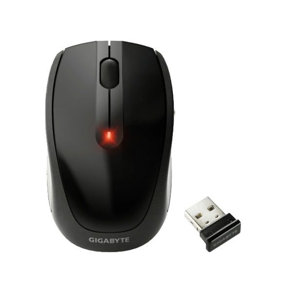 Mouse Gigabyte M7580 Black Fără fir, 1000 dpi photo 2