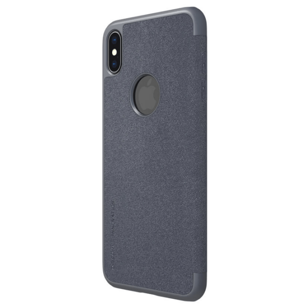 Husă pentru smartphone Apple iPhone XS (Sparkle) Black Nillkin, Piele, Book Cover photo 2