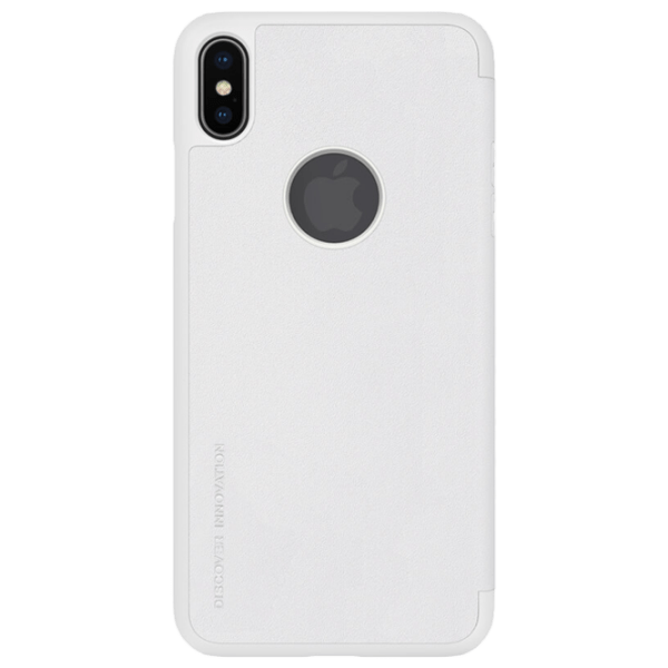 Husă pentru smartphone Apple iPhone XS (Sparkle) White Nillkin, Piele, Book Cover photo 1