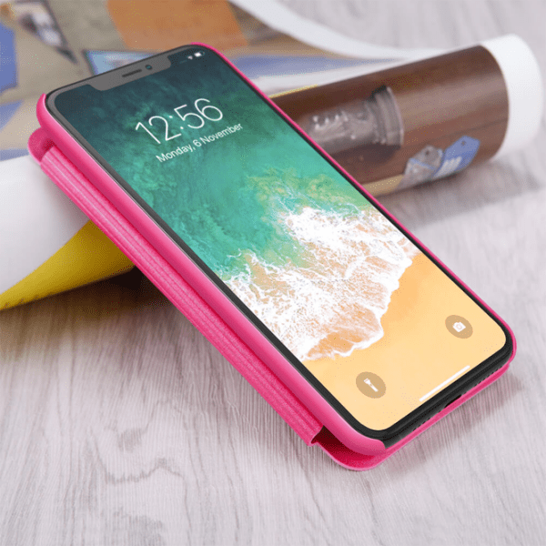 Husă pentru smartphone Apple iPhone XS (Sparkle) Pink Nillkin, Piele, Book Cover photo 4