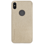 Husă pentru smartphone Apple iPhone XS (Sparkle) Gold Nillkin, Piele, Book Cover