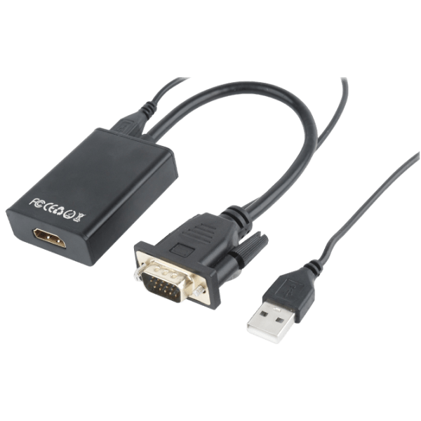 Adapter Cablexpert A-VGA-HDMI-01 Black  photo 1