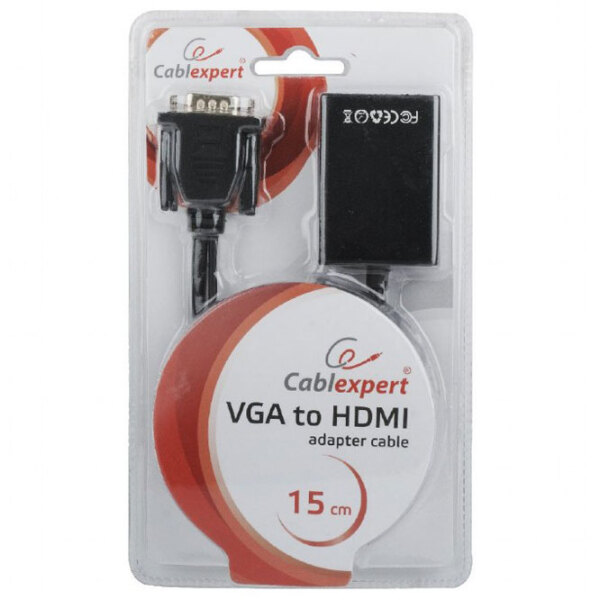 Adapter Cablexpert A-VGA-HDMI-01 Black  photo 3