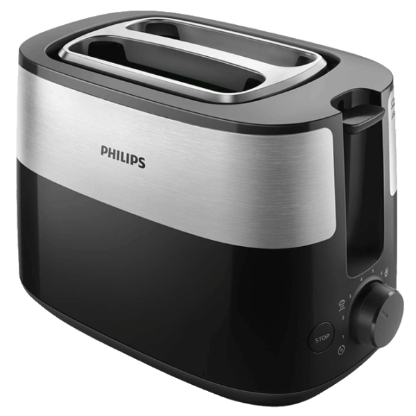Toaster Philips HD2516/90, Black inox  photo 1
