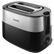 Toaster Philips HD2516/90, Black inox 