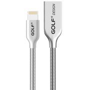 Кабель для телефона Golf GC-36i USB Type-A/ Lightning Серебристый 