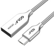 Кабель для телефона Golf GC-36 USB Type-A/ microUSB Серебристый 