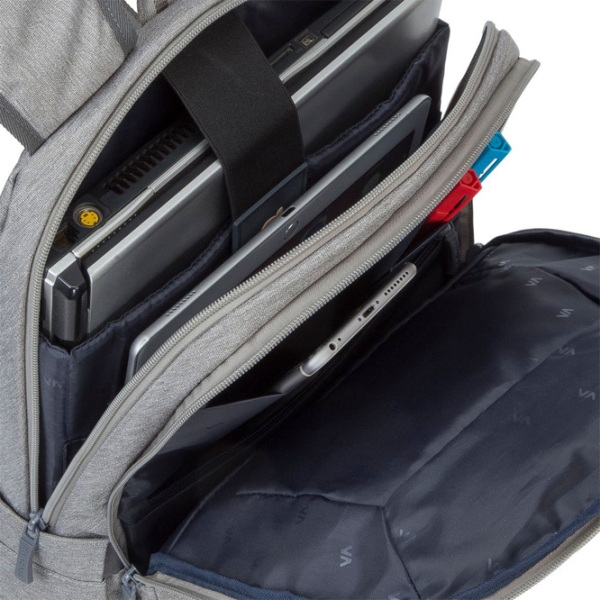 Rucsac RivaCase 7760 15.6" Gray  photo 7