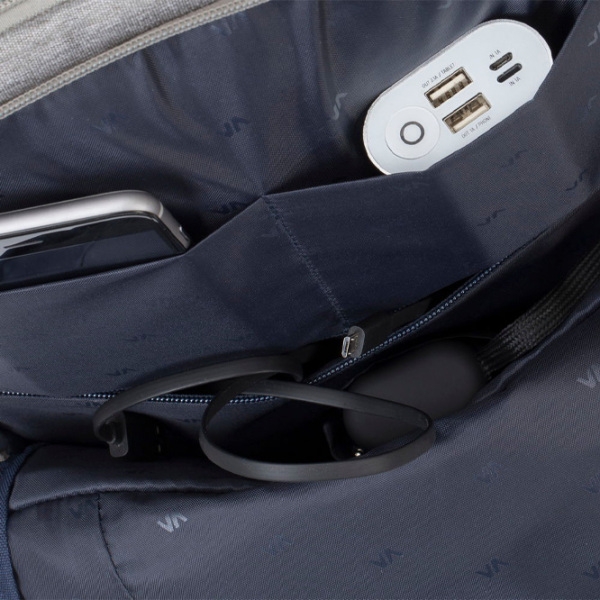 Rucsac RivaCase 7760 15.6" Gray  photo 9