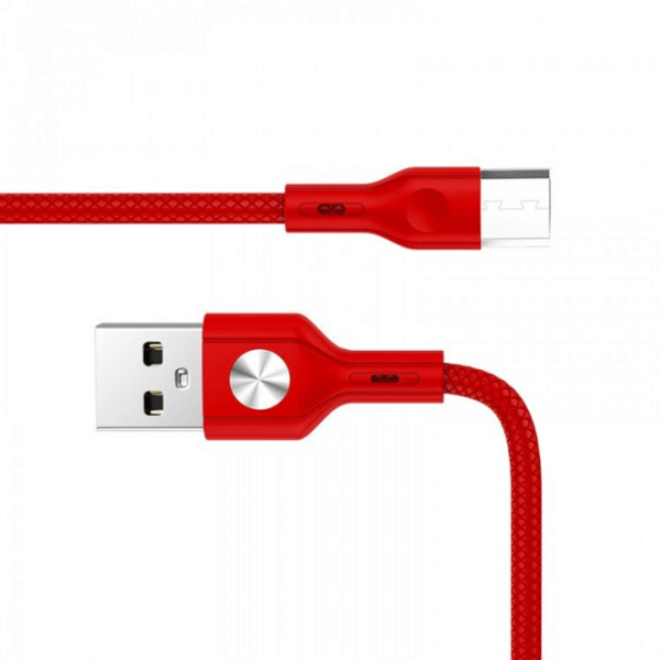 Cablu pentru telefon Golf GC-60 USB Type-A/ microUSB Red  photo 3