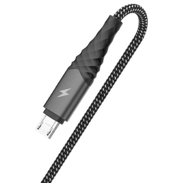 Cablu pentru telefon Golf GC-67 USB Type-A/ microUSB Black  photo 2