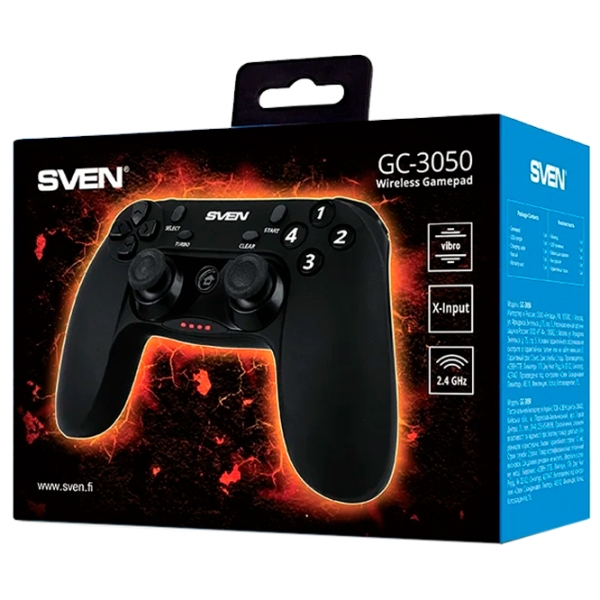 Gamepad Sven GC-3050 Black Fără fir / buttons photo 3