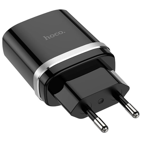 Сетевое зарядное устройство Hoco C12Q Type-C (18 Вт) Черный  / Черный photo 2