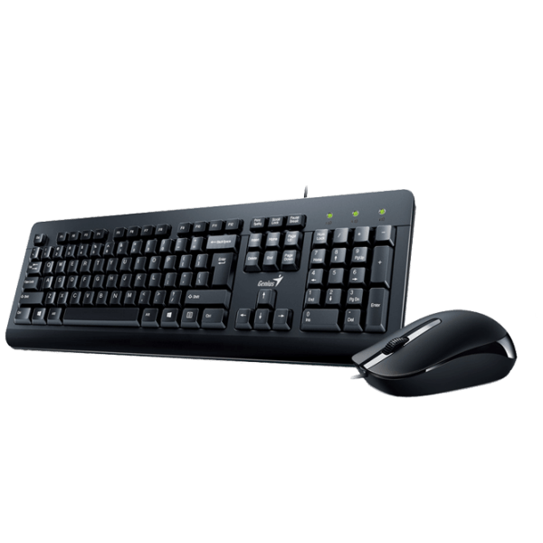 Tastatura & Mouse Genius KM-160 Black Home and Office, Cu fir photo 2