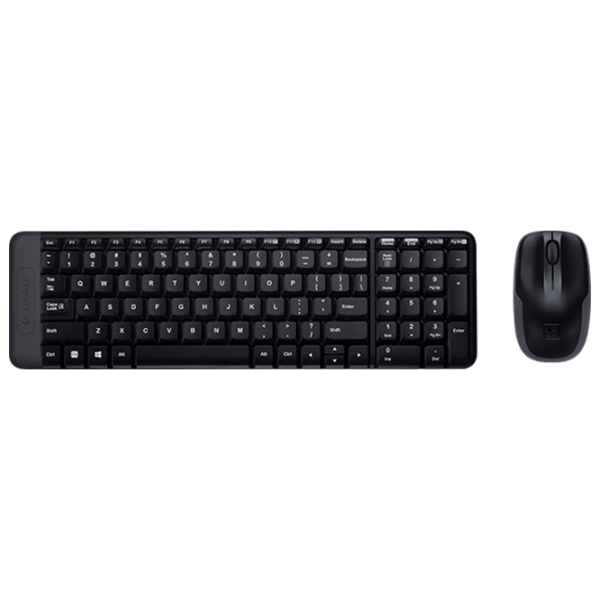 Клавиатура и Мышь Logitech MK 220 Черный Для дома и офиса, Беспроводные photo 1