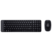 Клавиатура и Мышь Logitech MK 220 Черный Для дома и офиса, Беспроводные