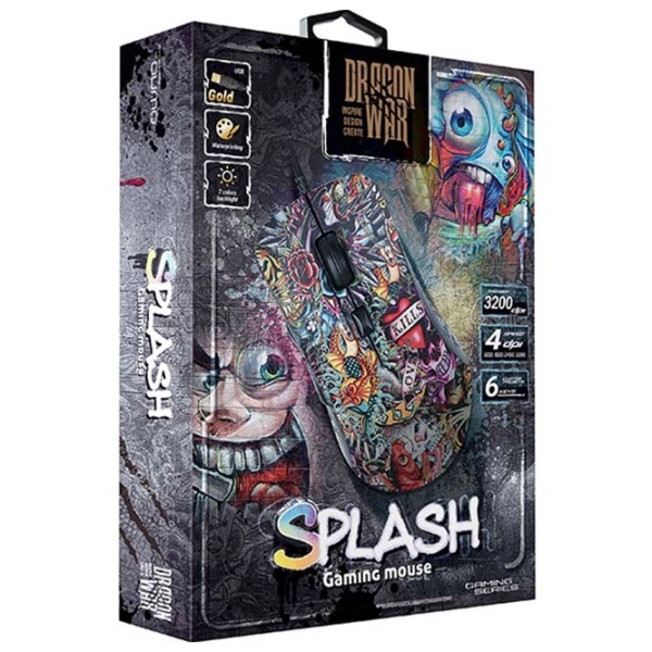Mouse Qumo Splash Black Cu fir / 3200 dpi photo 3
