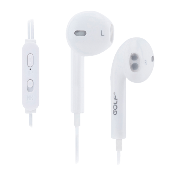 Căști Golf M1 Control Earphone White Cu fir / Personal / In ear photo 1