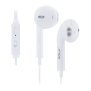 Наушники Golf M1 Control Earphone Белый Проводная / Персональный / Вкладыши