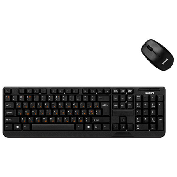 Клавиатура Sven Comfort 3300 Черный Для дома и офиса, Беспроводные photo 2