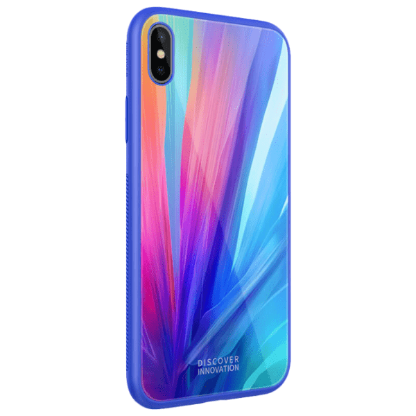 Husă pentru smartphone Apple iPhone XS (Tempered Plaid) Multicolor Blue Nillkin, PC, Back photo 2