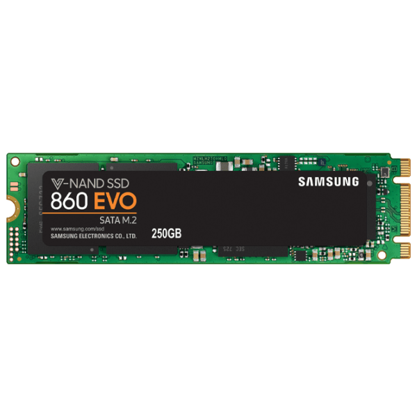 SSD Samsung 860 EVO Series M.2 250 ГБ Скорость чтения: 550 MБ/ с,
Скорость записи: 520 MБ/ с photo 1