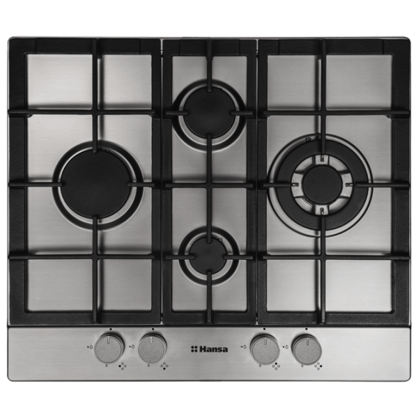 Plită încorporabilă pe gaz Hansa BHGI65135 Inox Inox, Gratare: Fontă photo 1