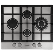 Plită încorporabilă pe gaz Hansa BHGI65135 Inox Inox, Gratare: Fontă