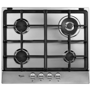 Plită încorporabilă pe gaz Whirlpool AKR 353/ IX Inox Inox, Gratare: Fontă