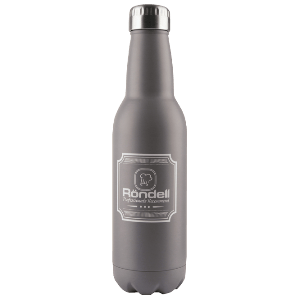 Sticlă termică Rondell Bottle RDS-841 Gray 750 ml photo 1