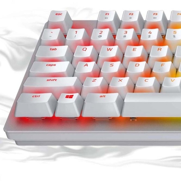 Tastatură Razer Huntsman US Layout White Gaming, Cu fir photo 3