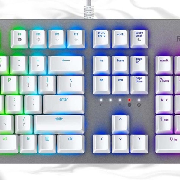 Tastatură Razer Huntsman US Layout White Gaming, Cu fir photo 4