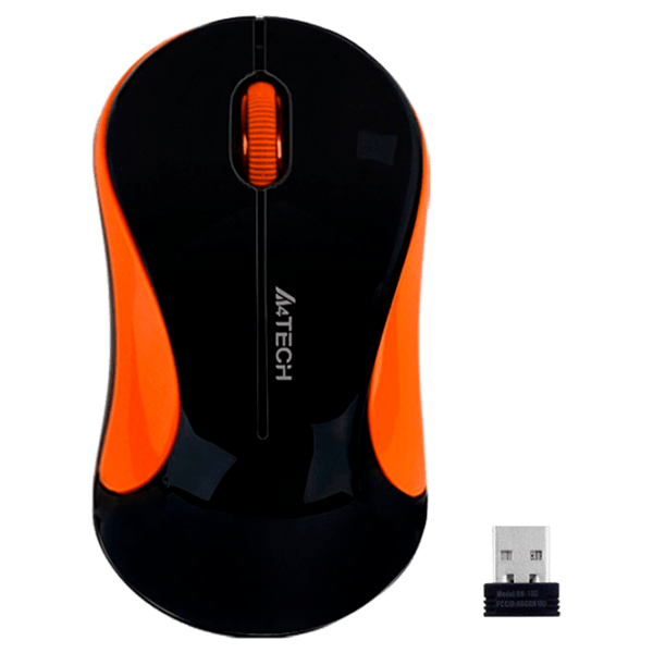 Мышь A4Tech G3-270N-2 Оранжевый Беспроводные, 1600 dpi photo 2