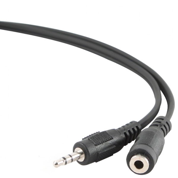 Cablu audio Cablexpert CCA423 3.5 mm/ 3.5 mm Black  photo 2
