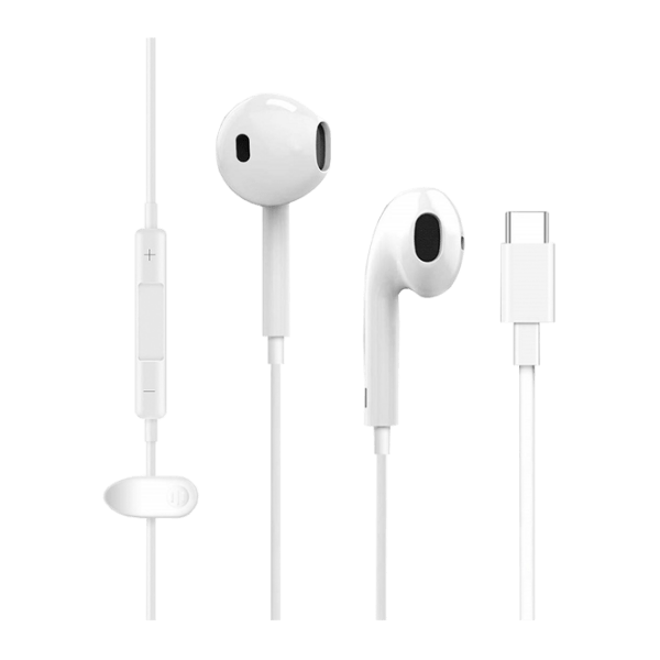 Căști USAMS EP-34 Type-C White Cu fir / Personal / In ear photo 2