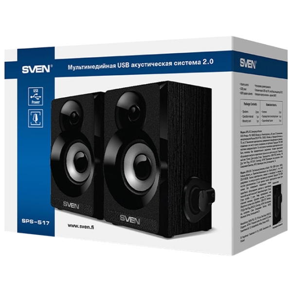 Sistem audio Sven SPS-517 Black  photo 3