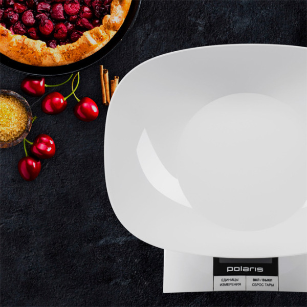 Cântar de bucătărie Polaris PKS0323DL White  photo 3