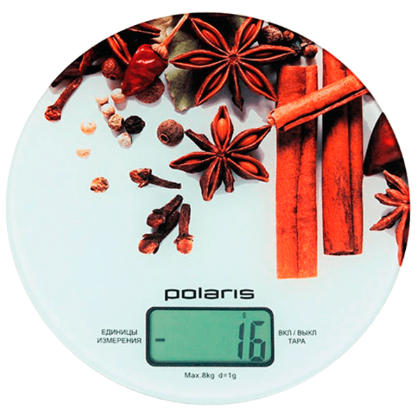 Cântar de bucătărie Polaris PKS0834DG White Electronic, Plastic, 8 kg photo 1