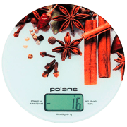 Cântar de bucătărie Polaris PKS0834DG White Electronic, Plastic, 8 kg